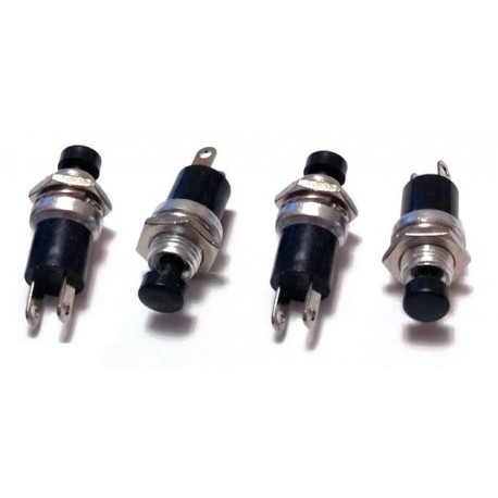4x Mini Push Button SPST Momentary O/F Switch