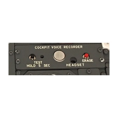 Cockpit Voice Recorder Panel