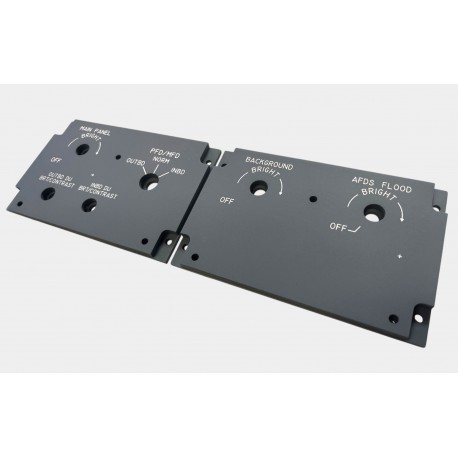 B737 MAX Captain Side Light Control panels