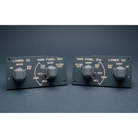 Captain and 1st Officer DU Panel COMPLETE 