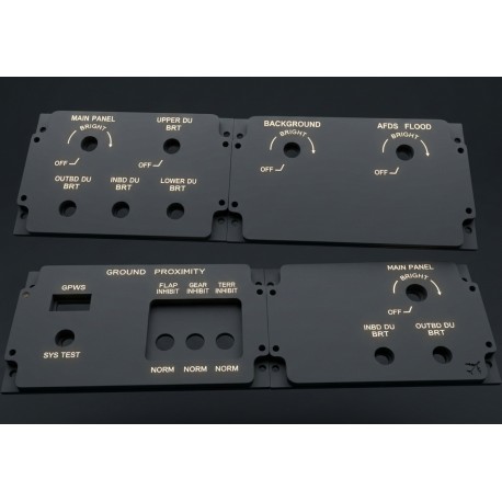 Glarshield lighting set