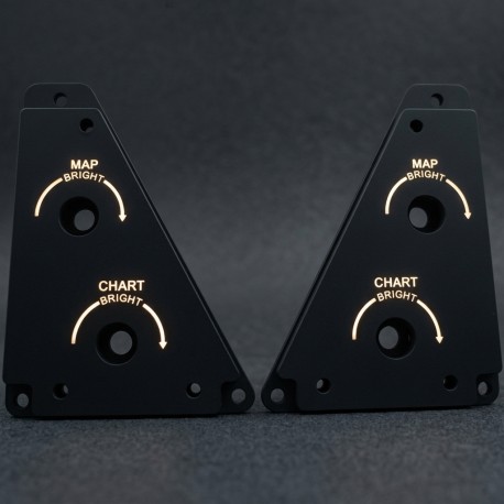 B737 Pilot & Copilot MAP Light Panel