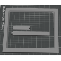 B737 Window Screen Frame STL File