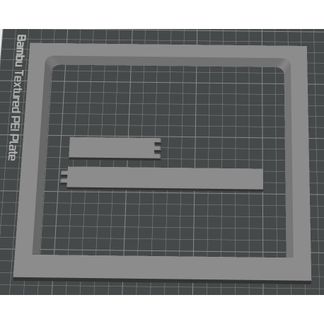 B737 Window Screen Frame STL File