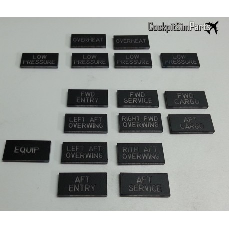 HYD Pump panel Annunciator Set