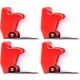 4x Boeing 737 Aircraft Style Toggle Switch Flip Up Cover RED