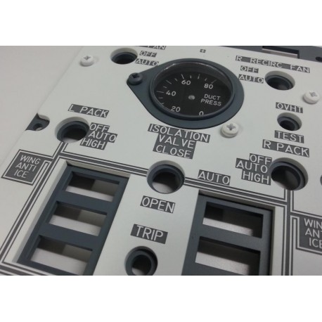 Overhead Neumatic System Panel (white)